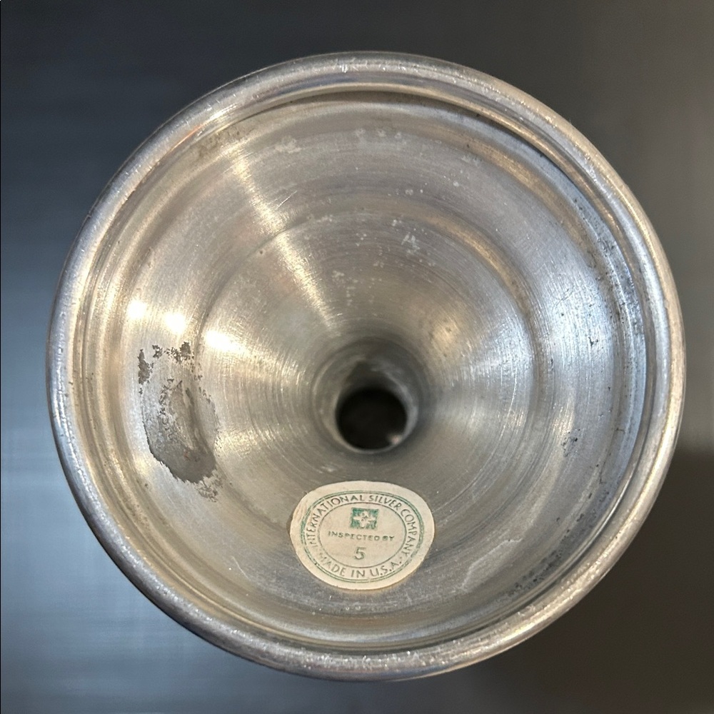 Pair of Pewter Wedding/Wine Goblets - Picture 5 of 5